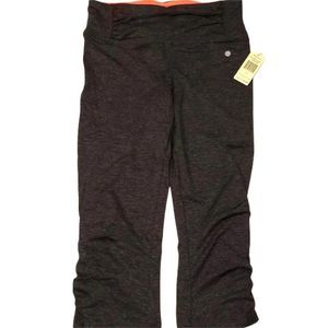 Tangerine Capri Leggings With Pockets